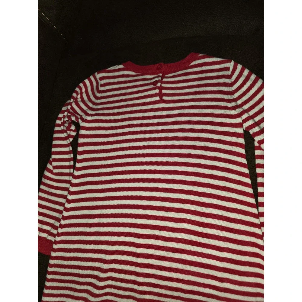 Gymboree valentine's day red white striped sweater‎ dress heart size 5t